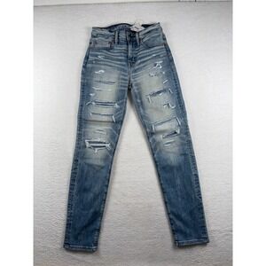 American Eagle Outfitters Jeans Mens‎ 26x30 Blue AirFlex+ Patched Athletic Fit